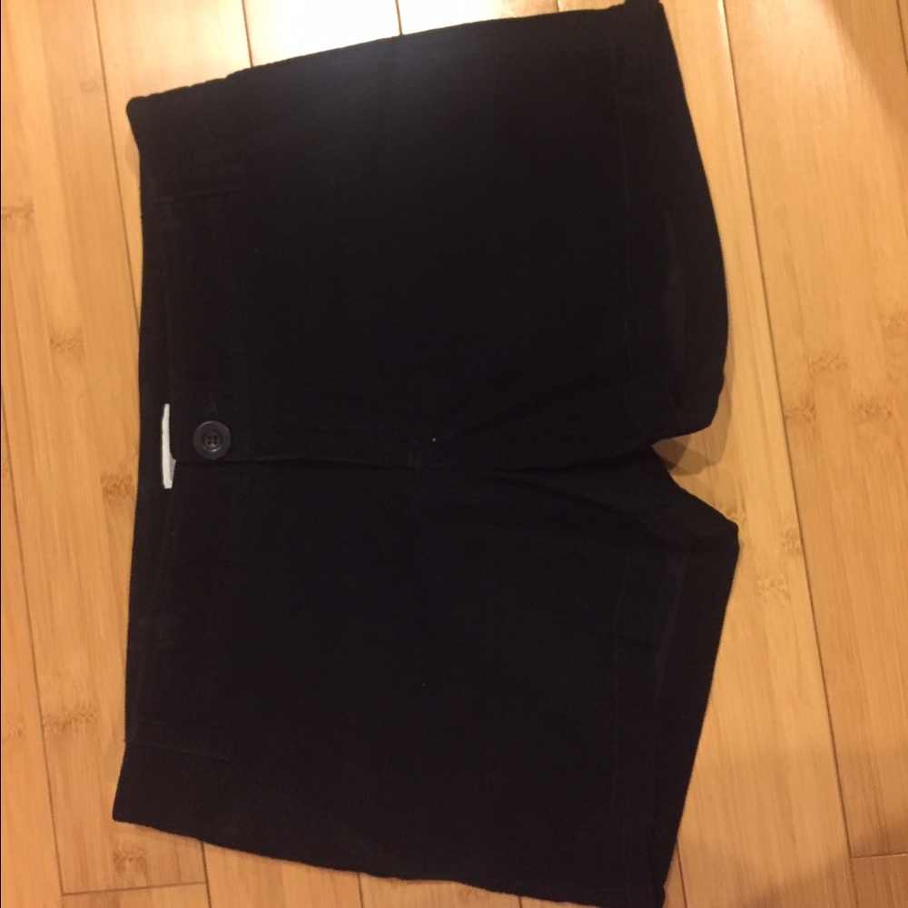 Mango Black Corduroy shorts sz10 NWOT